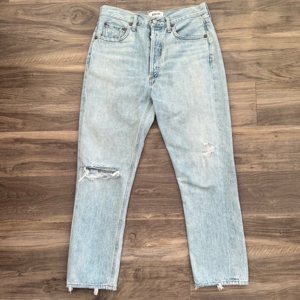 AGOLDE | Riley High-Rise Cropped Straight Jean - Picture 3 of 6